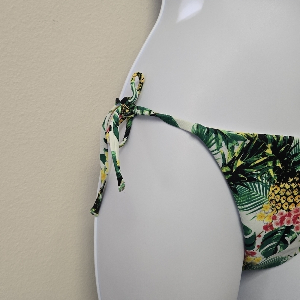 Sole East Cali Bikini Bottom Tropical Pineapple Yellow Green S - Picture 4 of 10